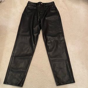 Zara leather pants